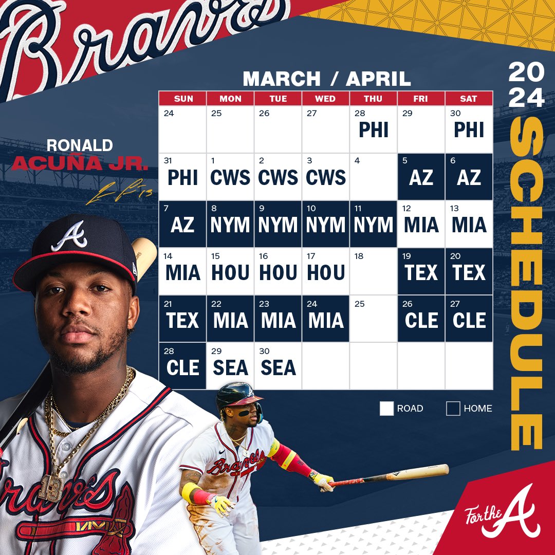 Atlanta Braves on Twitter "Our full 2024 schedule ⬇️ https//t.co