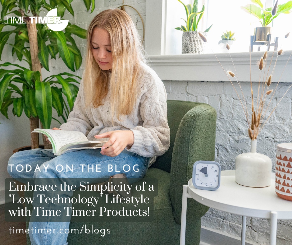 TimeTimer's tweet image. Discover the beauty of simplicity in our latest blog post. Dive into the world of a &quot;Low Technology&quot; lifestyle and learn how Time Timer Products can help you reconnect with what truly matters. Read more: l8r.it/bBid

#lowtech #lowtechnology #dumbphone