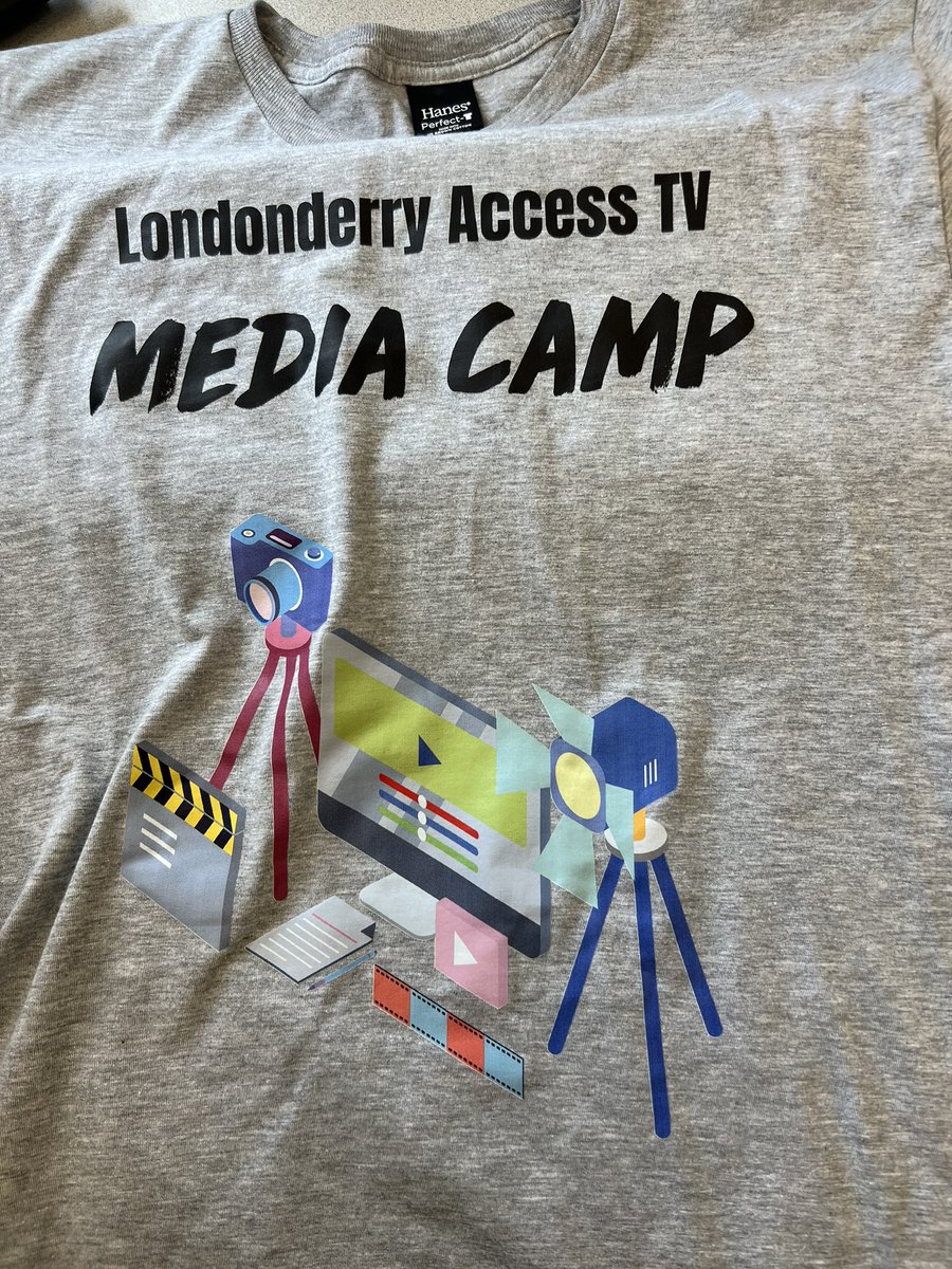 The media camp t-shirts were a hit this year! Thanks <a href="/customink/">Custom Ink</a> for making the process so easy. #customink #tshirts #camp #summercamp #videoproduction