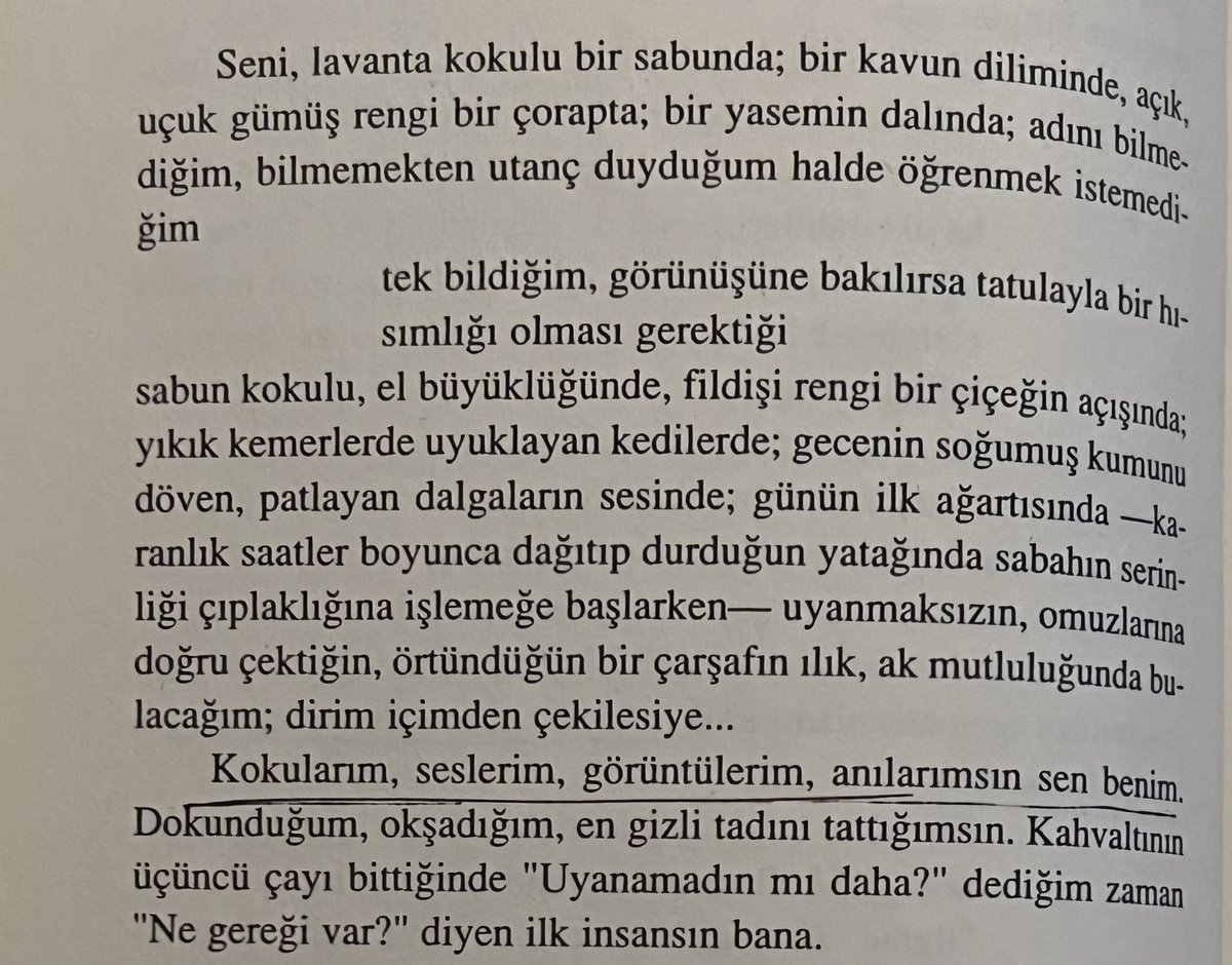 yaşayan satırları, dokunan kelimeleriyle dönüp dönüp okunası bir dil yaratmış Bilge Karasu—
bu dil, sanki ortak “anı” hafızamızdan çıkıp geliyor ve bize naifçe dokunuyor