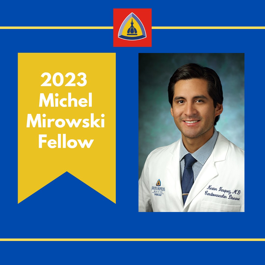 Our 2023-2024 endowed fellowship honorees! Lou and Nancy Grasmick Fellow: @MakshoodMinhal Michel Mirowski Fellow: @NEVasquez92 Both endowed fellowships are awarded to fellows that show outstanding clinical and research work. Congratulations on your remarkable achievements❤️