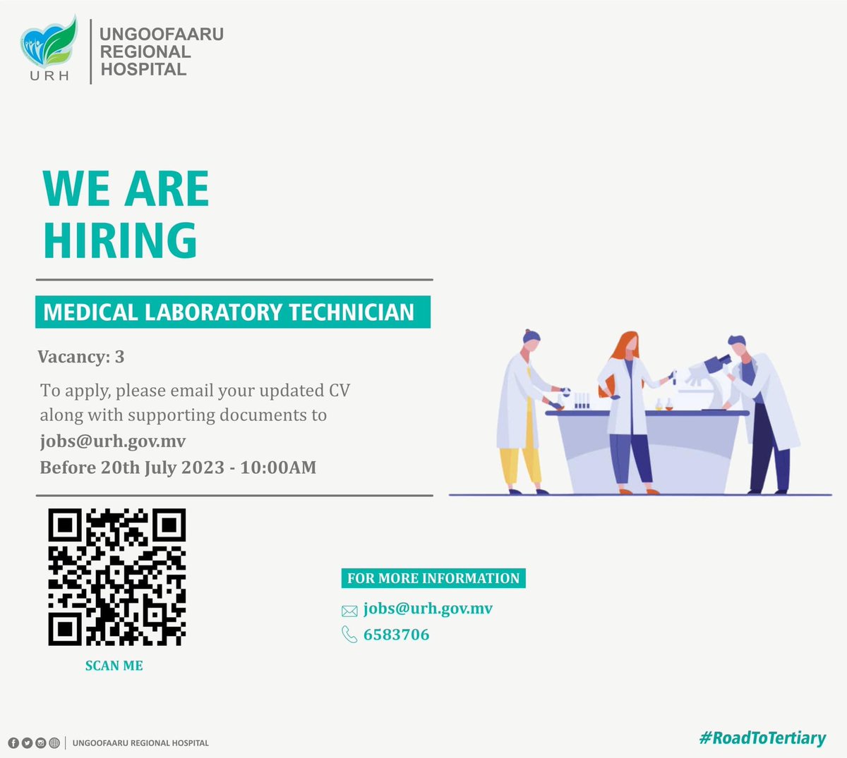 urh_mv's tweet photo. 📢We are hiring!
https://t.co/rFTKQn0pJO https://t.co/Cy8dx3cq2V