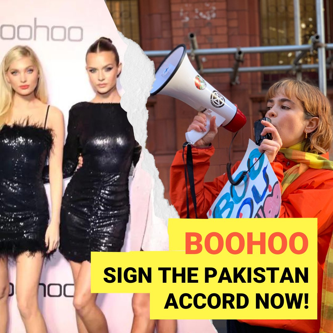6 months ago the Pakistan accord was set up to ensure the safety of garment workers in Pakistan. But <a href="/boohoo/">boohoo</a> are still dragging their feet on signing it. I stand with Pakistan workers - <a href="/boohoo/">boohoo</a> protect your workers, #SignThePakistanAccord now!
