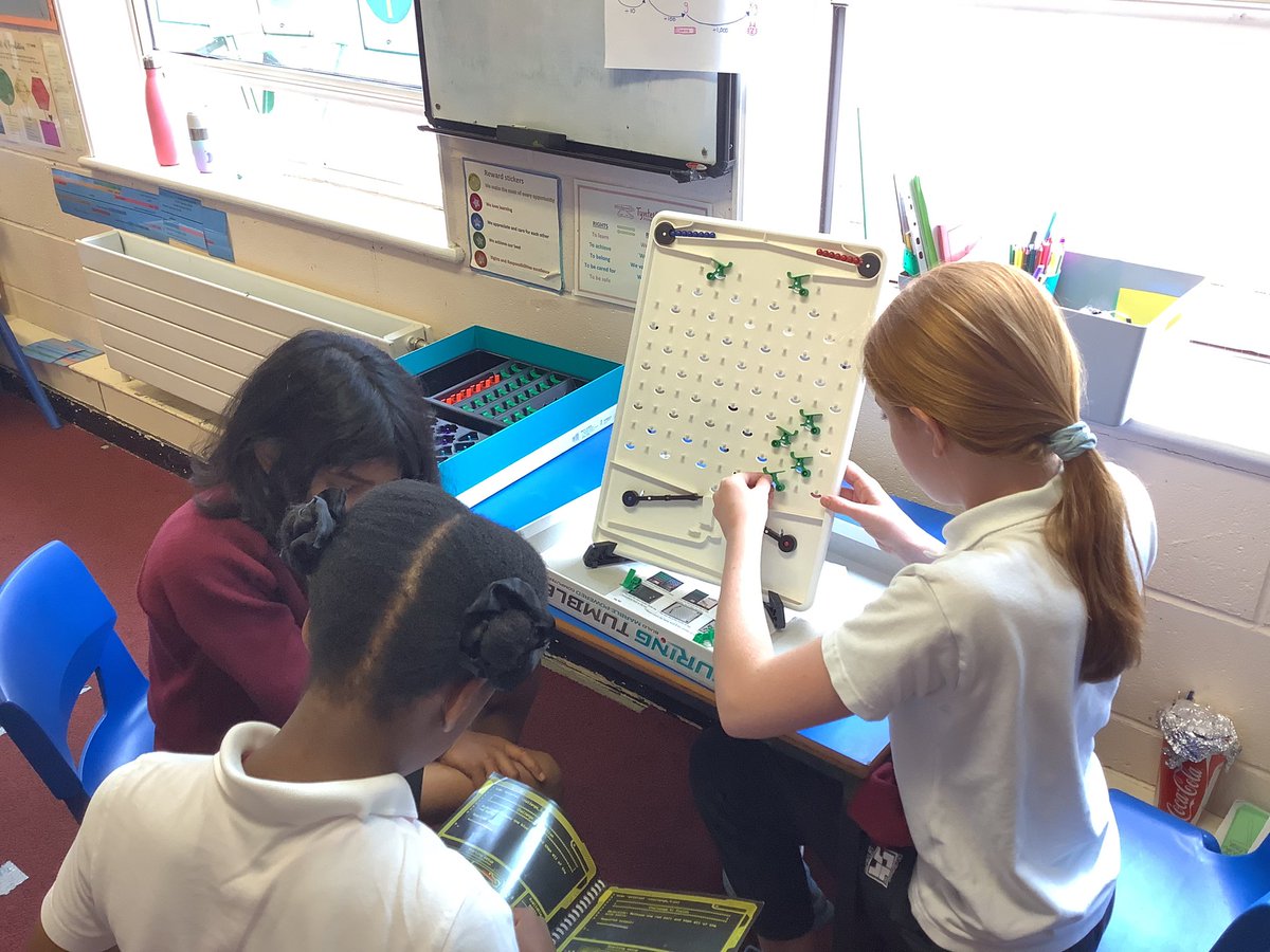 TyntesfieldPB's tweet photo. Fun maths making ‘computers’ with the Turing Tumbles today! https://t.co/fcSs9HZ4kF