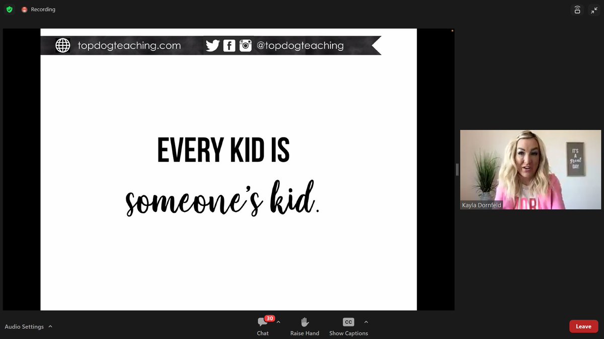 Wow--this keynote speech is incredibly inspiring! "Every kid is someone's kid." <a href="/TopDogTeaching/">Kayla Dornfeld</a> 💕#givegrace #CampPromethean23 <a href="/Promethean/">Promethean</a>