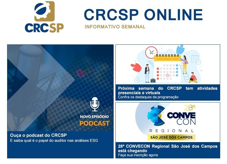 CRCSP_Oficial's tweet photo. Vem ver a nova edição do CRCSP Online!
Link: https://t.co/HwHEmVn1c4
Quer mais? Acesse o portal do CRCSP, e fique por dentro de tudo o que importa na área da Contabilidade! https://t.co/cpTmr8J3YD
#CRCSP #Julho #ESG #Contabilidade #CONVECON #SãoJosédosCampos https://t.co/Y7WExmyjVG