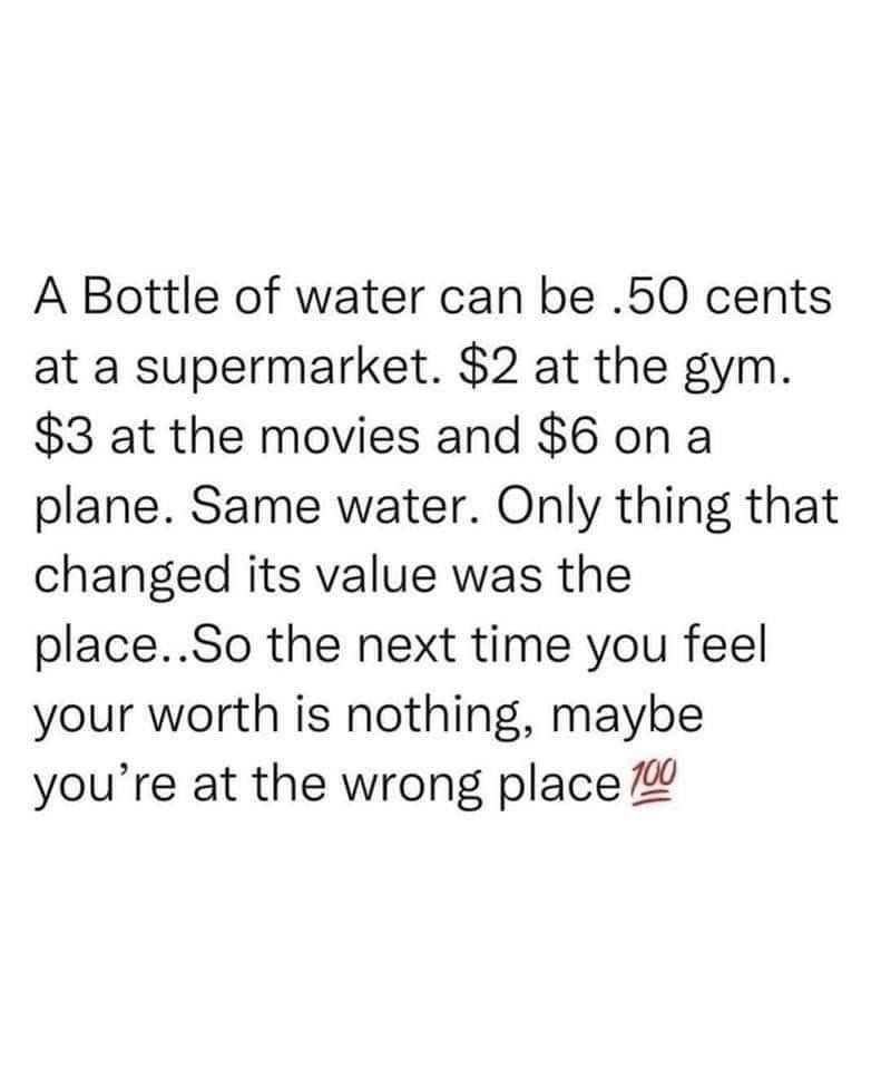 Know your value &amp; go where you’re wanted