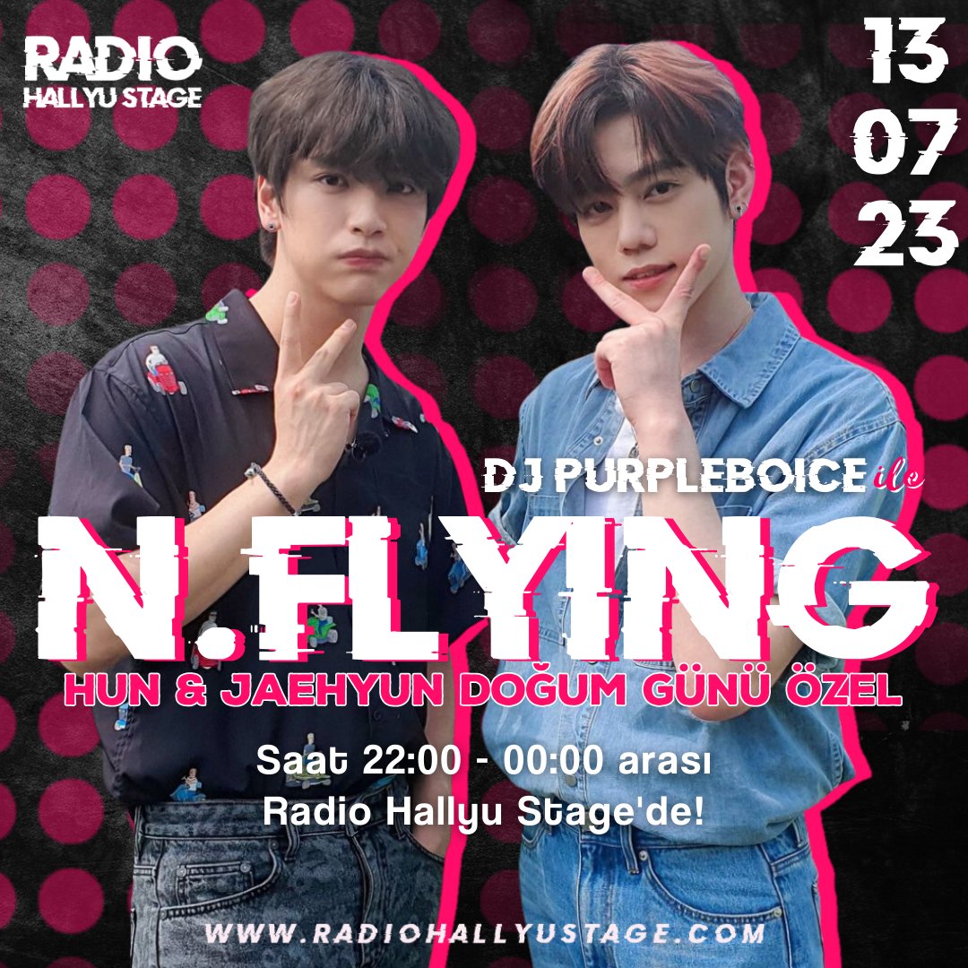 🎙| N.FLYING ÖZEL YAYIN

Harika bir yayına hazır mıyız #NFia 🤩🤩 Bu akşam saat 22:00'de sohbet panelimizde buluşalım❤️❤️
radiohallyustage.com 
<a href="/nflyingturkey/">NFlying - 엔플라잉 Turkey</a>

#NFLYING #ChaHun #Jaehyun #KimJaehyun #HappyHunDay #HappyJaehyunDay #훈이가_있다면_여름이_맑을거야 #HAPPY_MYAMMI_DAY