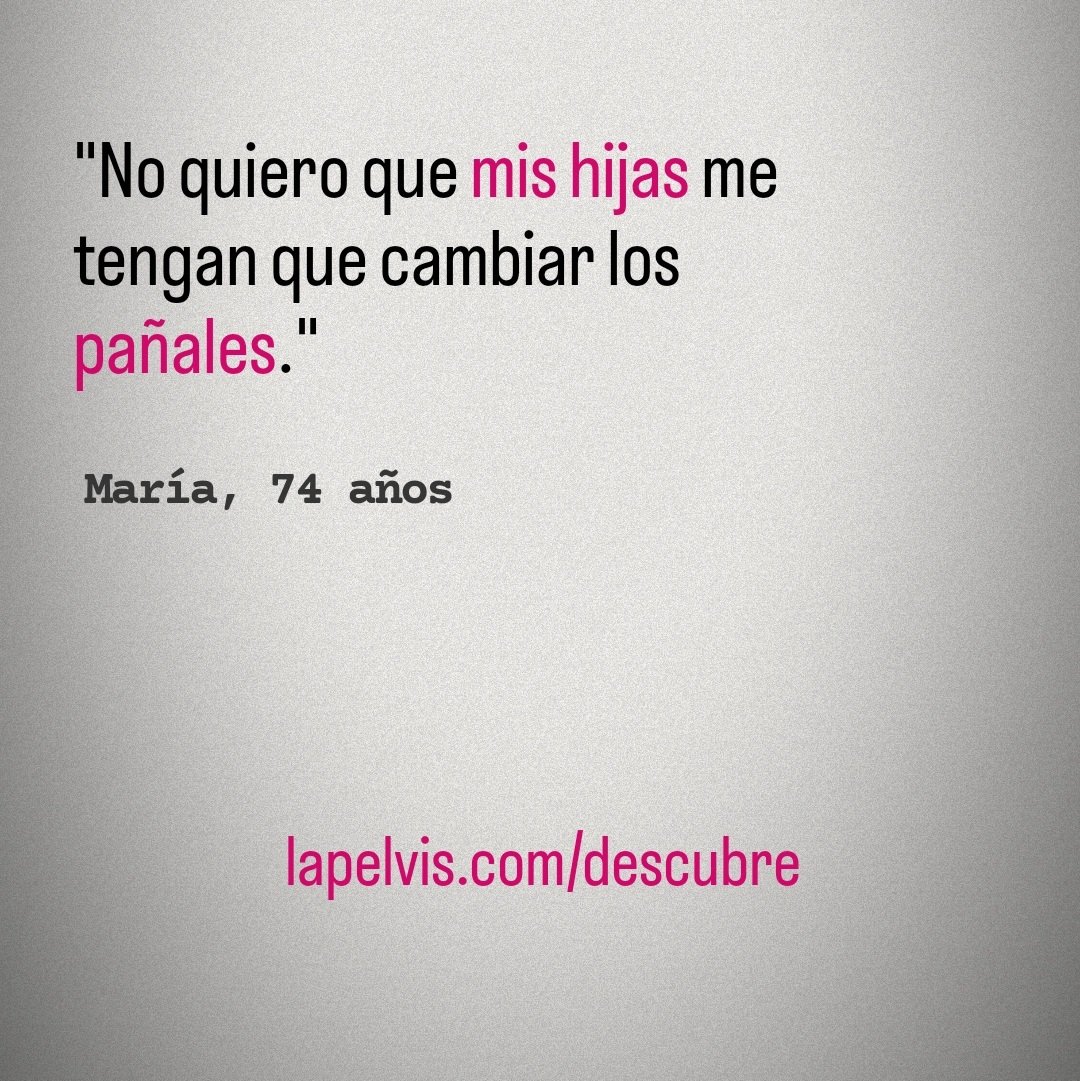 María puede evitarlo, imagínate tú.

El tiempo corre a tu favor o en tu contra.

Equipo sin pañales, compresas ni otras mierdas en lapelvis.com/descubre

Sólo hasta el próximo miércoles.
Bonus y precio únicos para esta edición. 
En el link de arriba 👆🏻