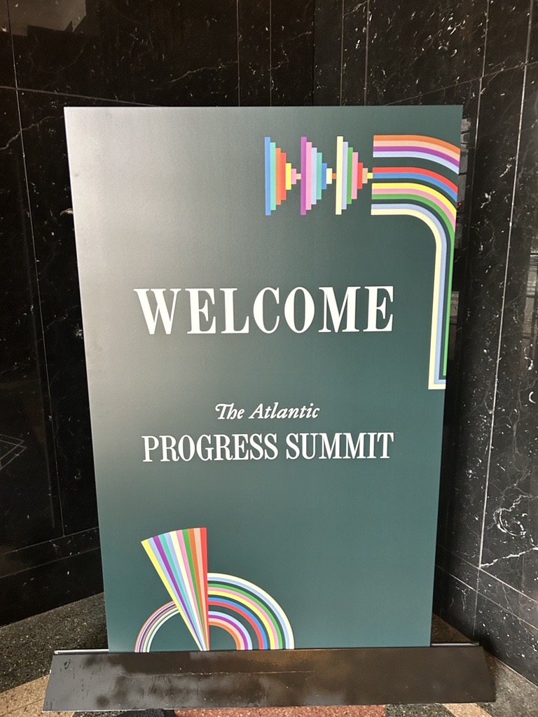 ShannonSchuyler's tweet photo. So excited to be at the #AtlanticProgress Summit today! I had the privilege of sharing the stage this morning with The Atlantic’s Alice McKown, where we discussed the thread between climate and DEI! @alicebird @TheAtlantic https://t.co/q1ZZ50Nkop
