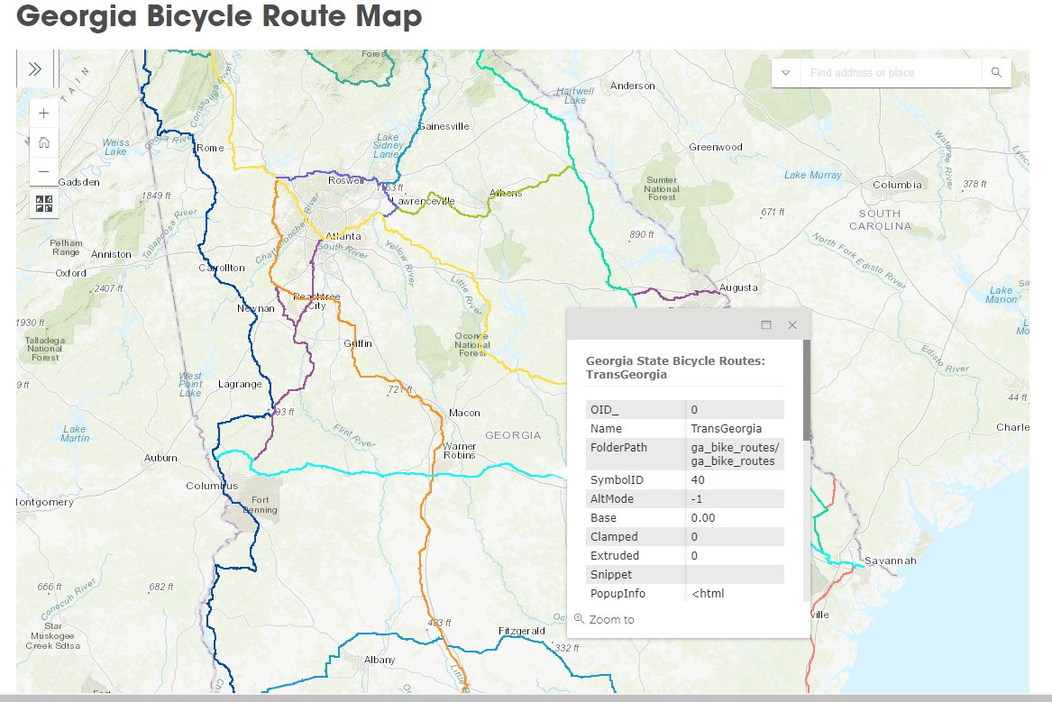 🚲🗺️ Explore the beauty of our state on two wheels and ride with confidence using designated bicycle routes. 🛣️GDOT has your back with our handy Bike Route Map feature, available on our website. bit.ly/3FHMNHz. Pedal safely! 

#GeorgiaCycling #BikeRoutes
