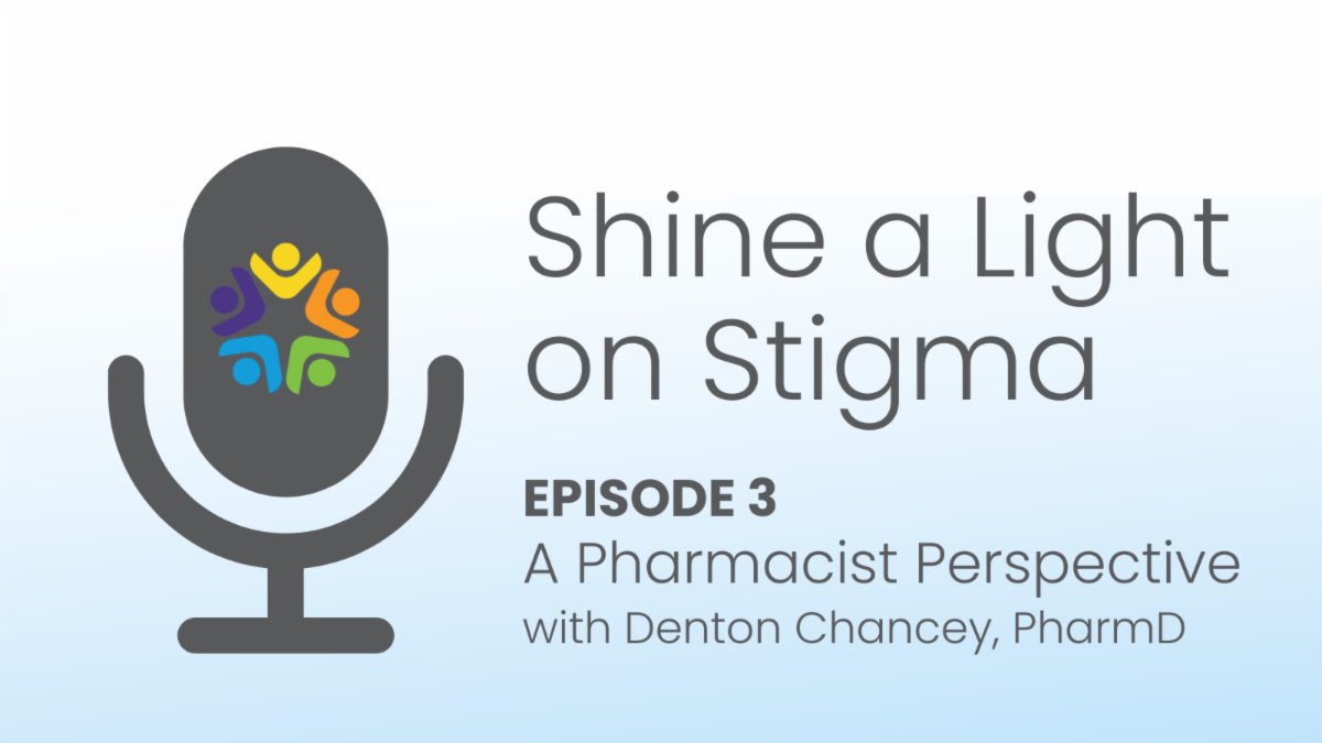 Ep. 3 of Shine a Light on Stigma – A Pharmacist Perspective, with Denton Chancey, PharmD – is live! "In that moment I realized this wasn't some moral failing. This is a sickness, a disease. He was begging me to help him, and that moment stuck with me." bit.ly/3D3W4Hn