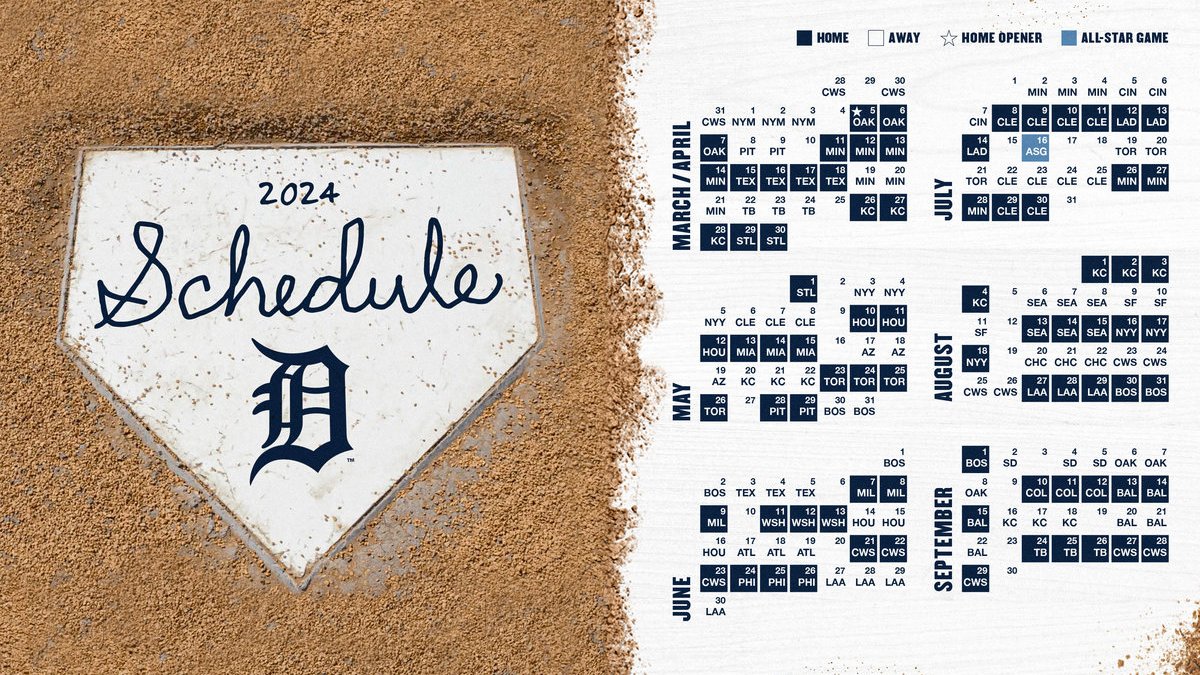 Detroit Tigers on X: The full 2024 #Tigers schedule is here!   / X