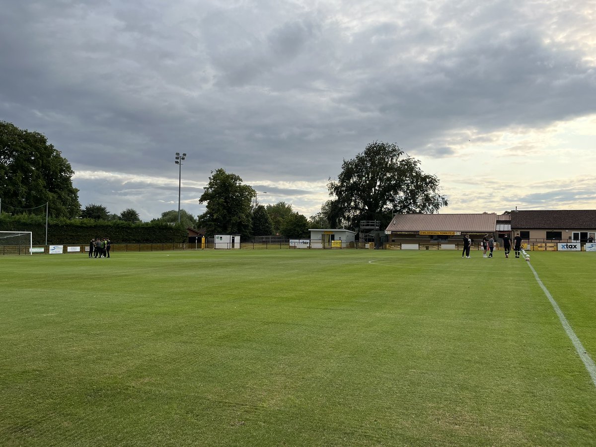 Our CSF Athena Students &amp; some future students checking out the pitch ahead of their pre-season game Away @ Mildenhall this evening!⚽️