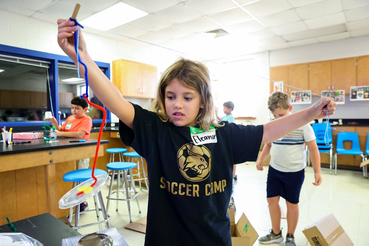 HaysCISD's tweet photo. Going on this week at Barton Middle School, students K-6th grade are putting their creative minds to work as they participate in Camp Invention 2023! https://t.co/aWbMqg0Nkk