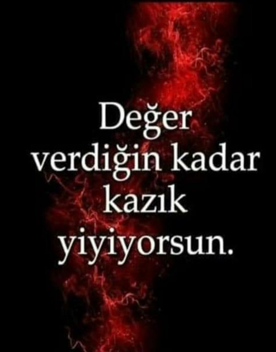 Malesef bunu hep yaşıyoruz