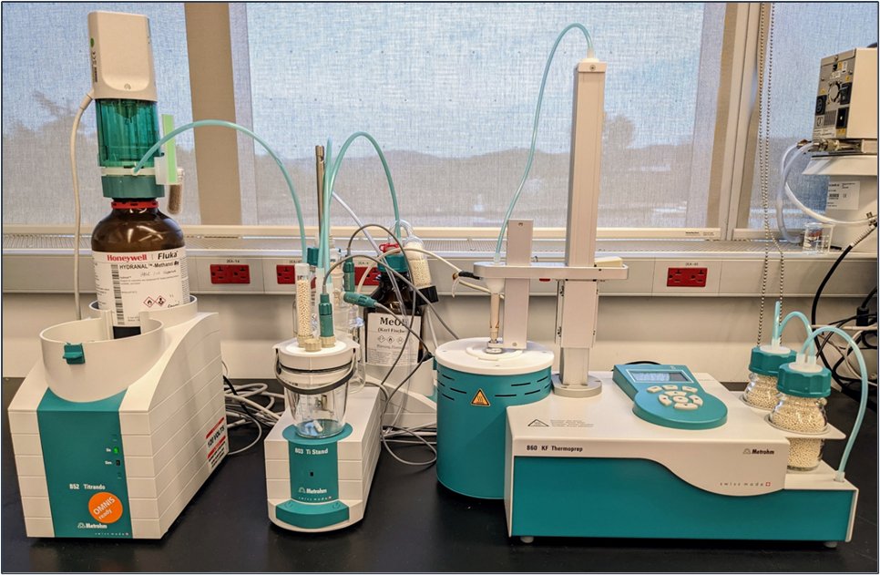 TRACES_UTSC's tweet image. Need to measure trace water from ppm to % in your sample?
Karl Fischer Titration is exclusively used for the quantification of water.
Now available in TRACES.

For more information follow or go to our website:
utsc.utoronto.ca/~traceslab/