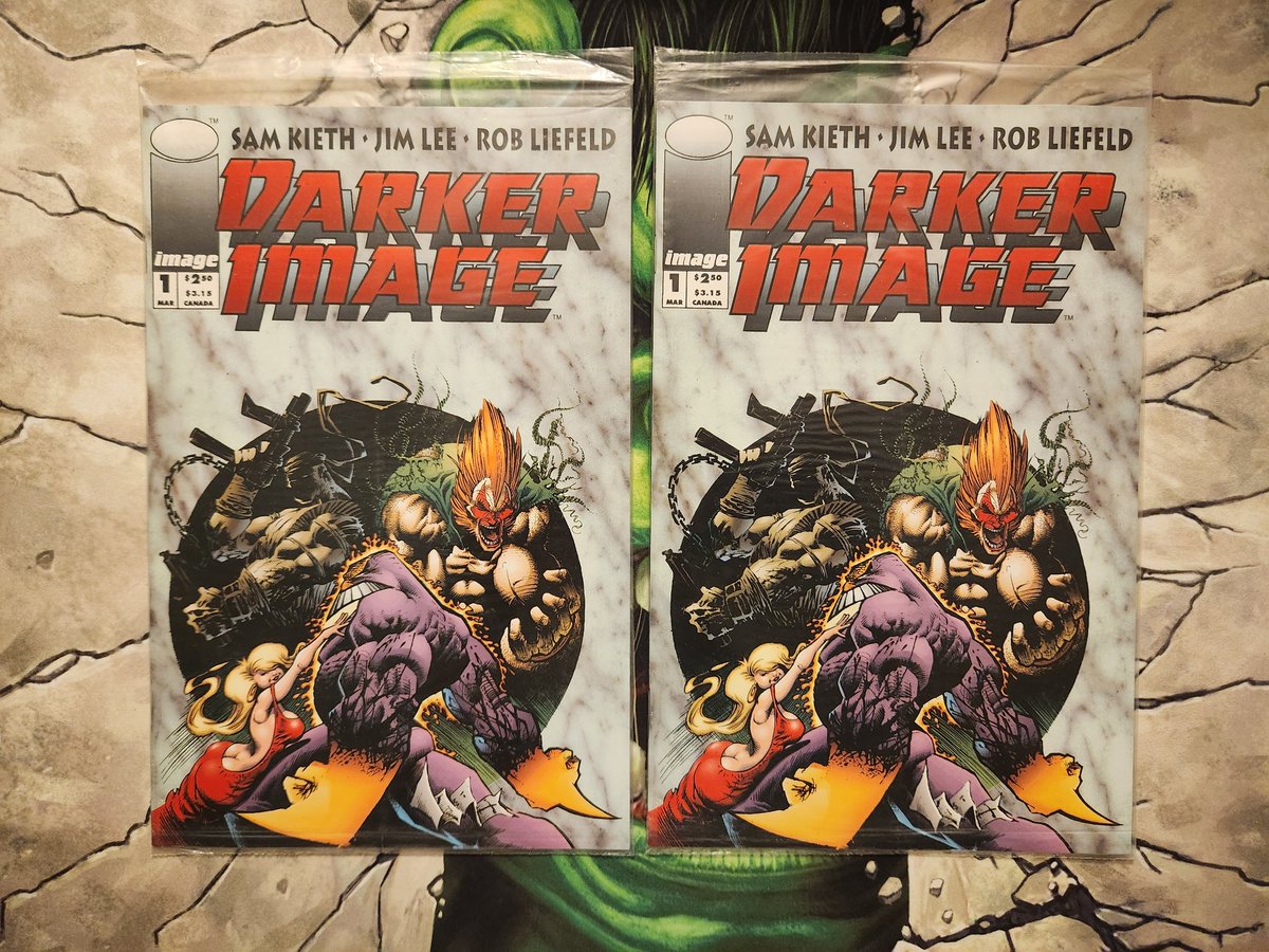 Apollokid3000's tweet image. Darke Image #1. $1 flea market find. I've seen this too many times.

#ImageComics
#DarkerImage
#SamKieth
#JimLee
#RobLiefeld
#fleamarketfind