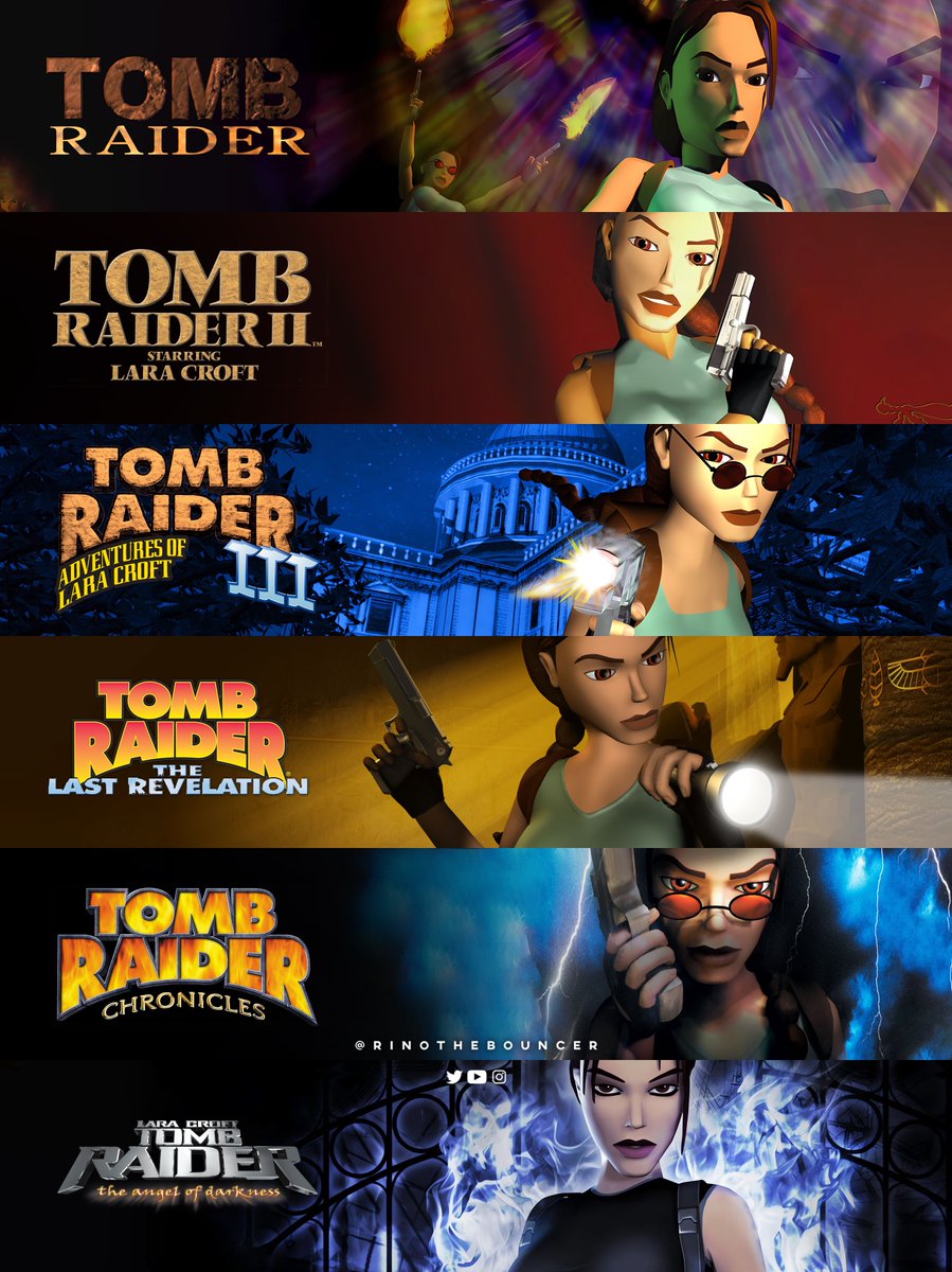 RinoTheBouncer's tweet photo. THOUGHTS: Tomb Raider was one of the staples of gaming in the 90s, introducing Lara Croft as a strong and empowering protagonist that is loved by millions of people

The dedicated fan base have been asking for remasters and remakes for years now, and with several games making a strong and prominent return such as Resident Evil, Silent Hill, Metal Gear Solid, Final Fantasy, Crash Bandicoot and most recently GEX and Clock Tower, among many others, Tomb Raider is nowhere to be found, neither with remakes nor remasters/ports to be playable on modern consoles, neither through digital nor physical sales or even #PlayStation Plus Classics

This comes after a controversial change in direction of the franchise that came in 2013, as a reboot erased and replaced the original character, backstory and play style with a completely alien version to the original. The franchise as a whole appears to shy away from its fun, sassy, empowering and superheroic origins that put it on the map to begin with, and fans have been wondering why something as simple as remaster or backwards compatibility, which many games even from the former publisher (Square Enix) own catalogue received, is too much to ask for.

Players have asked time and time again, and were assured that they were “heard” but nothing came to be, even after the @embracergroup acquisition, who promised to bring back old franchises from the slate of games they acquired from Square Enix’s western catalogue, yet no announcement has been made, other than a new game developed on Unreal Engine 5 and published by Amazon is coming, and it will feature a “unified” timeline, whose specifics are yet to be shared.

As a long-time fan, I feel concerned for the future of the franchise, as the current vision behind it which started with the 2013 reboot seems to shy away from those roots, and I fear that the trend of using nostalgia bait to sell new products, in the form of collaboration with other games (most of which felt more authentic to the root than the actual games) and perhaps integrating the reboot character and story into a faux sense of remake in the form of reimagined of the classics without actually making the original titles accessible on modern systems.

This is in no way an attack on player preferences or the teams behind the recent games, but it’s saddening and concerning to see how the iconic Lara Croft has been demonized time and time again as “bikini and pistols” or “pointy t**s” or several snarky condescending remarks from so-called professionals, when in reality classic Lara Croft has been a source of empowerment for men and women alike, with her “unachievable” superheroic boss persona that makes fun of hardships and became the player’s cool companion on a dangerous and fun journey.

Several industry figures have labeled the classics as an “objectified” representation of women, which I vehemently disagree with as she represented defying all boundaries imposed on women by sexist mentalities. She was a strong, beautiful, sexy, bossy, rich, self-made icon who rejected her inheritance and an arrange marriage to pursue her passion.

With all that said, Lara Croft, the classic gaming icon deserves to have her authentic return, as did many prominent franchises from the 90s, hopefully in a similar fashion to original Dante’s retune in Devil May Cry 5, after a disappointing and unauthentic reboot for DmC.

Those who claimed Lara Croft needs to be made “grounded” and “believable” are missing the whole point of why Lara Croft was a GTA-scale icon in gaming, and are better off looking for that in another franchise

Let me know your thoughts🔫🔫
#TombRaider #LaraCroft