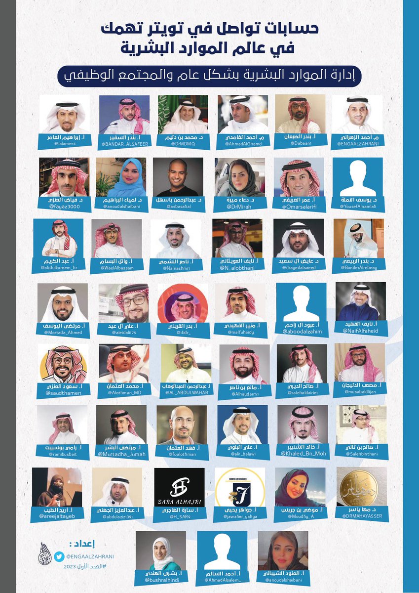 ENGAALZAHRANI's tweet photo. لتسهيل الوصول للمعلومة.. 

أعددت ��لعدد الأول لقائمة بحسابات التواصل في تويتر التي لديها محتوى في عالم #الموارد_البشرية وتم تصنيفها حسب المحتوى، علماً بأنه لا يوجد أي معيار في ترتيب الحسابات..

آمل إن نسيت أحد أن يعذرني ل��ني اجتهدت.. أيضاً من يرغب بتعديل التصنيف يبلغني  أو يعرف حسابات أخرى يزودني بها لتحديثها في العدد الثاني..

انشروها🌹