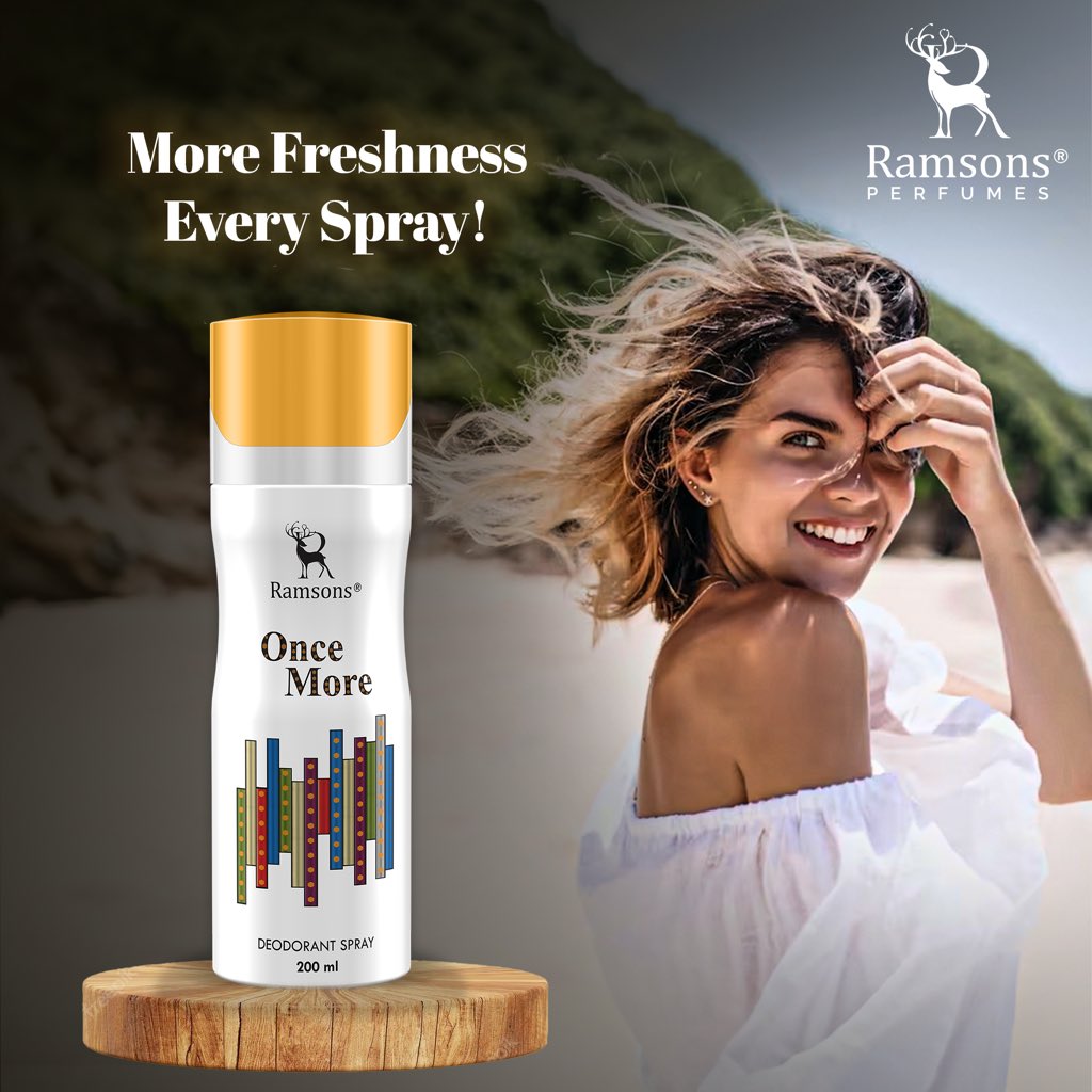ramsonsperfume's tweet image. 😍With a refreshing fragrance that lasts all day, Once More deodorant keeps you feeling cool, revived and everyone else wanting more. 
 Shop link in bio👆

#perfume #ramsonsperfumes #fragrnace #fragrancescollection #perfumeslovers #bestperfume #perfumereviewer #perfume