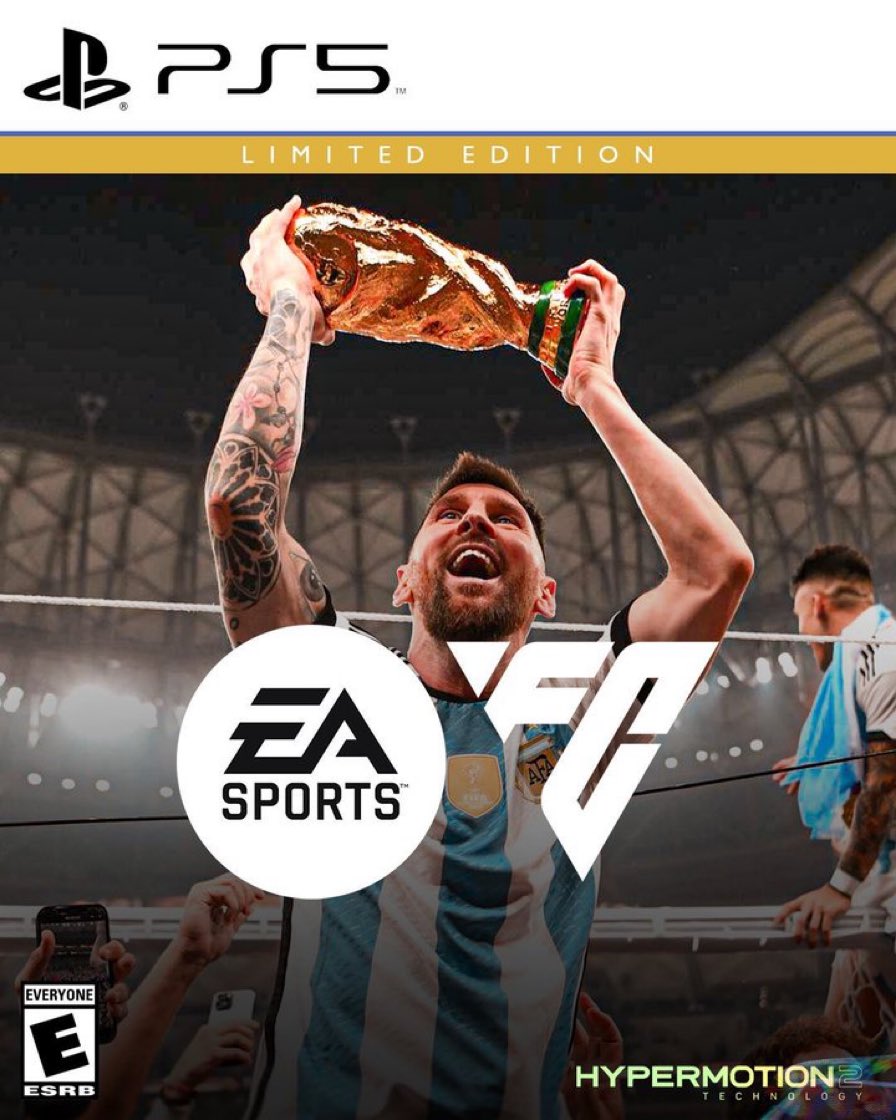 FCB_ACEE's tweet photo. FIFA could Have Made the Greatest Cover by using Lionel Messi World cup Pictures. https://t.co/6ZwTCP6ZAd