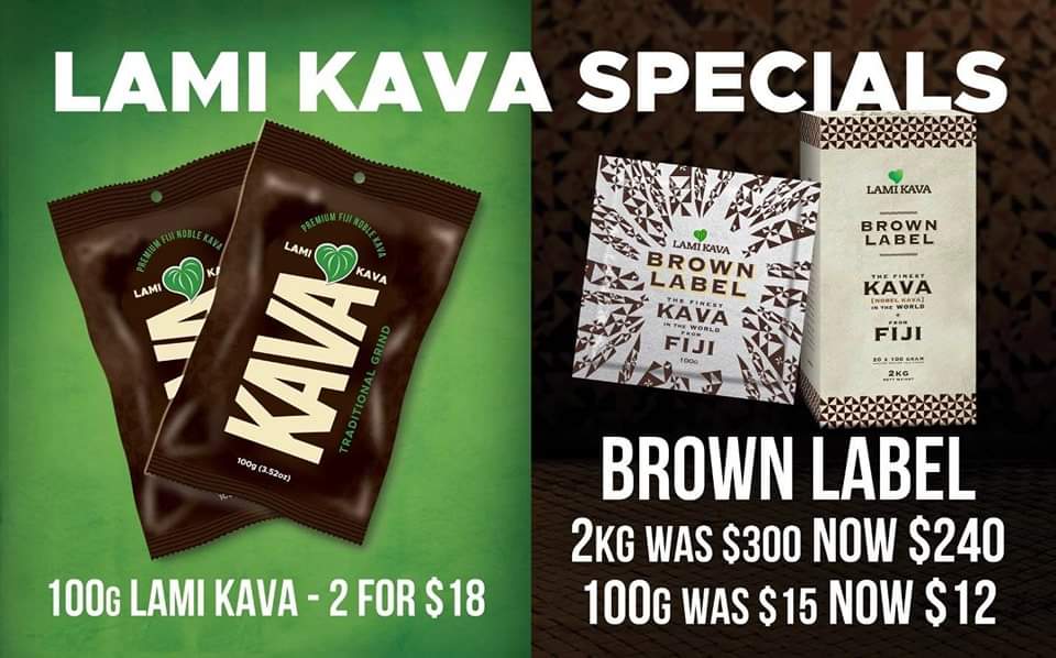 Fiji Showcase is over, but our SPECIALS continue in our Lami and Raiwaqa shops. Promo for July only

#kavathings #kavaspecials #kavathougts #takekava #kavaup