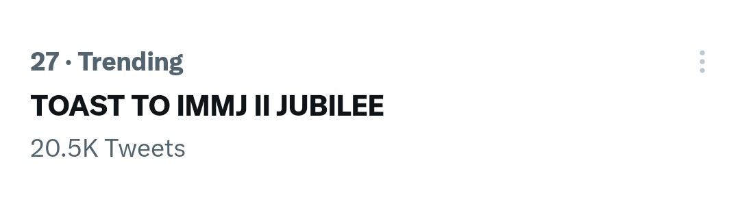 A big hug to everybody who joined 💕

TOAST TO IMMJ II JUBILEE