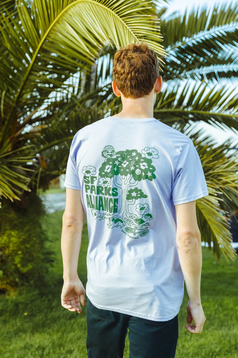 SFParksAlliance's tweet photo. Show your love for San Francisco parks with our new limited edition collection designed by local artist, Megan Badilla!🍃🙌✨

All proceeds support our work to create, sustain, and advocate for parks and public spaces across San Francisco🌁

📸 Marlene Sanchez https://t.co/t5lKzzyLWe