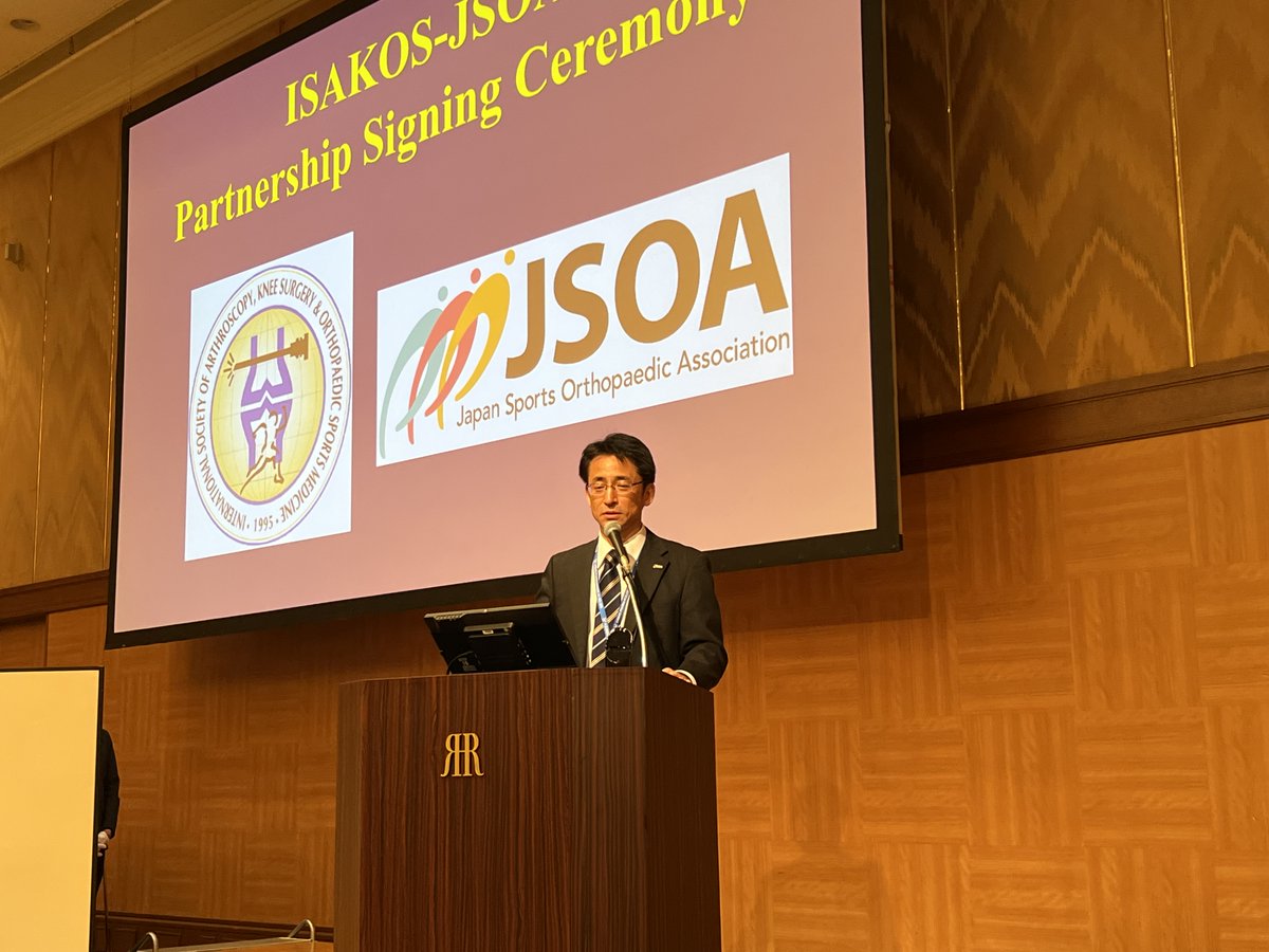 sydney_ortho's tweet image. @ISAKOS has announced that the JSOA has become its first National Partner Society. The announcement was made recently in Japan, following a ceremony where a new MOU was signed by ISAKOS President Dr. David Parker and JSOA President Prof. Yasuyuki Ishibashi.

#isakos #JSOA