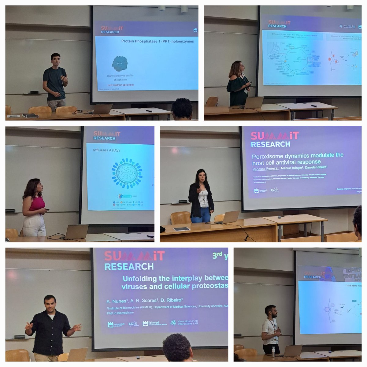 Today, our PhD students showcased their groundbreaking work at the #ResearchSummit2023. Kudos to @UAveiro for fostering a vibrant platform that promotes collaboration and drives innovation within our academic community. 
<a href="/ibimed_ua/">Institute of Biomedicine - iBiMED</a> 
<a href="/viral_epi/">EpiViral</a>
