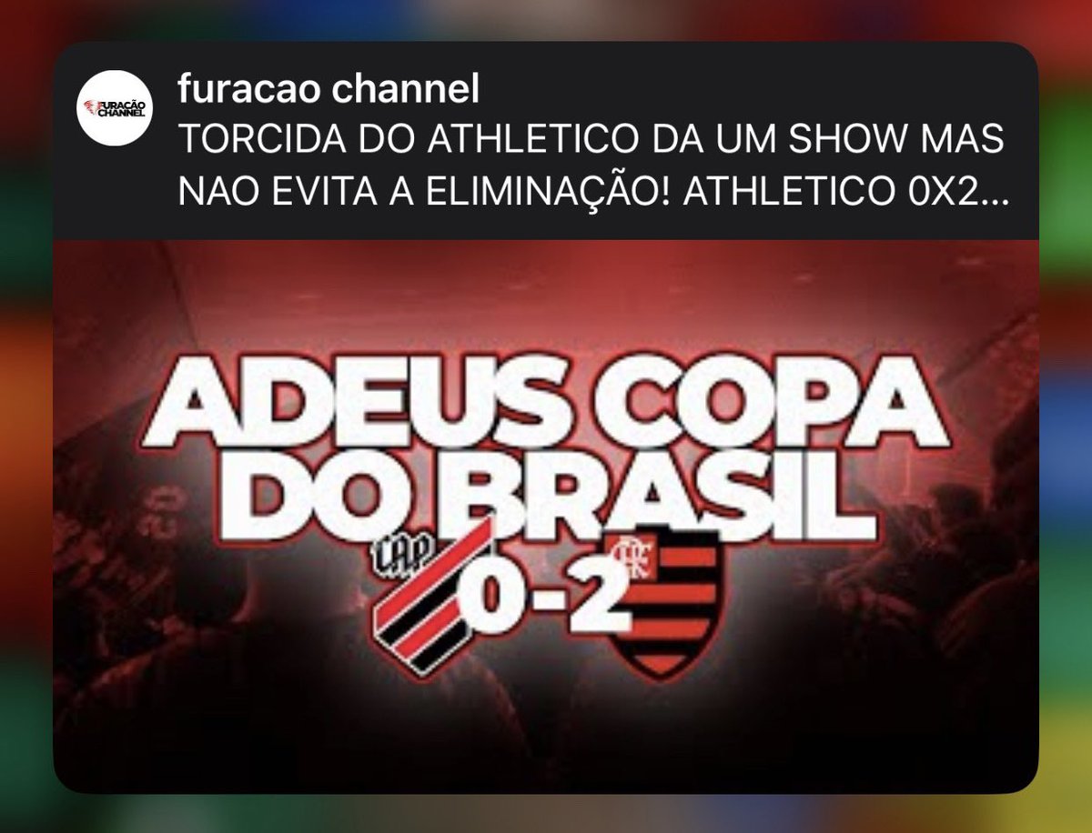 O resultado não foi aquele que a gente queria! Mas a nossa torcida foi um show a parte! 🥵🌪️
SAIU NOSSO VLOG TURMA! 
👉 youtu.be/KoIPTNX-mys 👈
