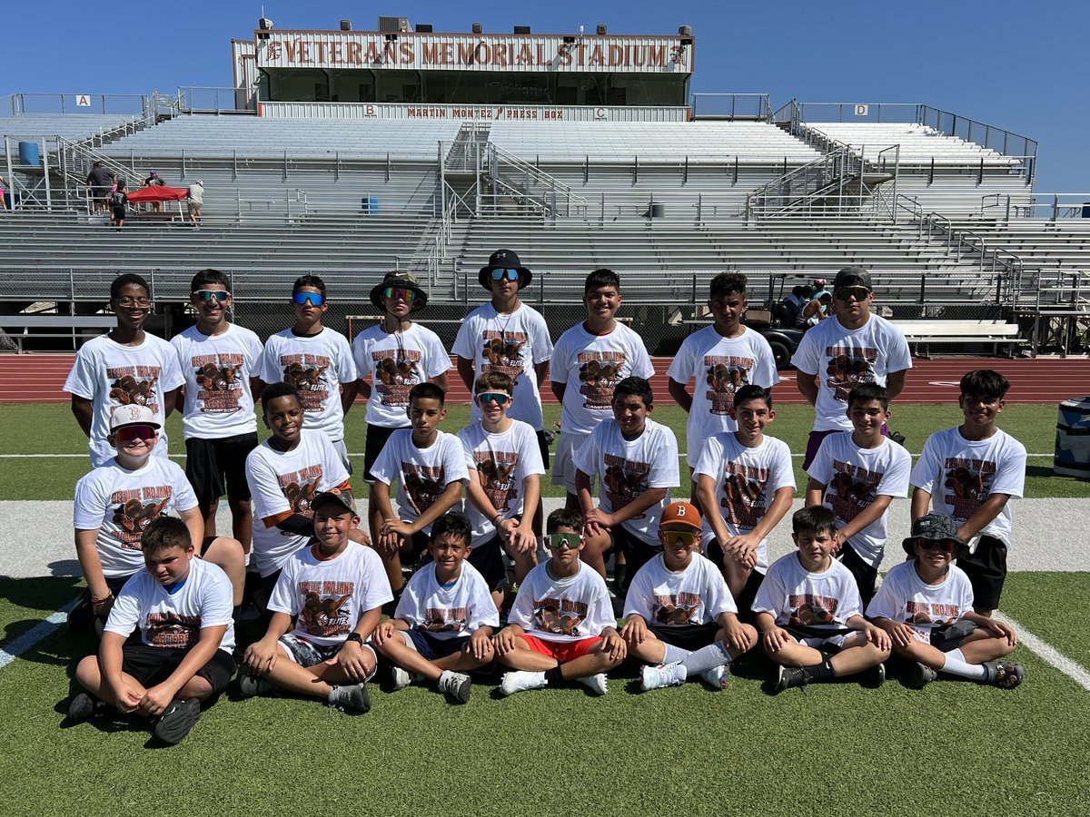 bisd_athletics's tweet photo. We want to thank these young men for attending our QB/WR Football Camp these past 3 days. They worked hard to improve their passing and receiving skills. Thank you parents for allowing them to get better. 

#football
#texas
#beevilletrojans
#Quarterback 
#WR https://t.co/sUXHiKjiGj