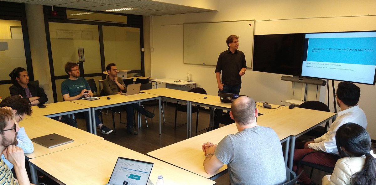 The University of Twente's <a href="/UTwente/">University of Twente (inactive)</a> first MISSION visitor from Chinese partner IISG, Cas Widdershoven, presented at the FMT Group Colloquium today on Dimensionality Reduction for General KDE Mode Finding.
