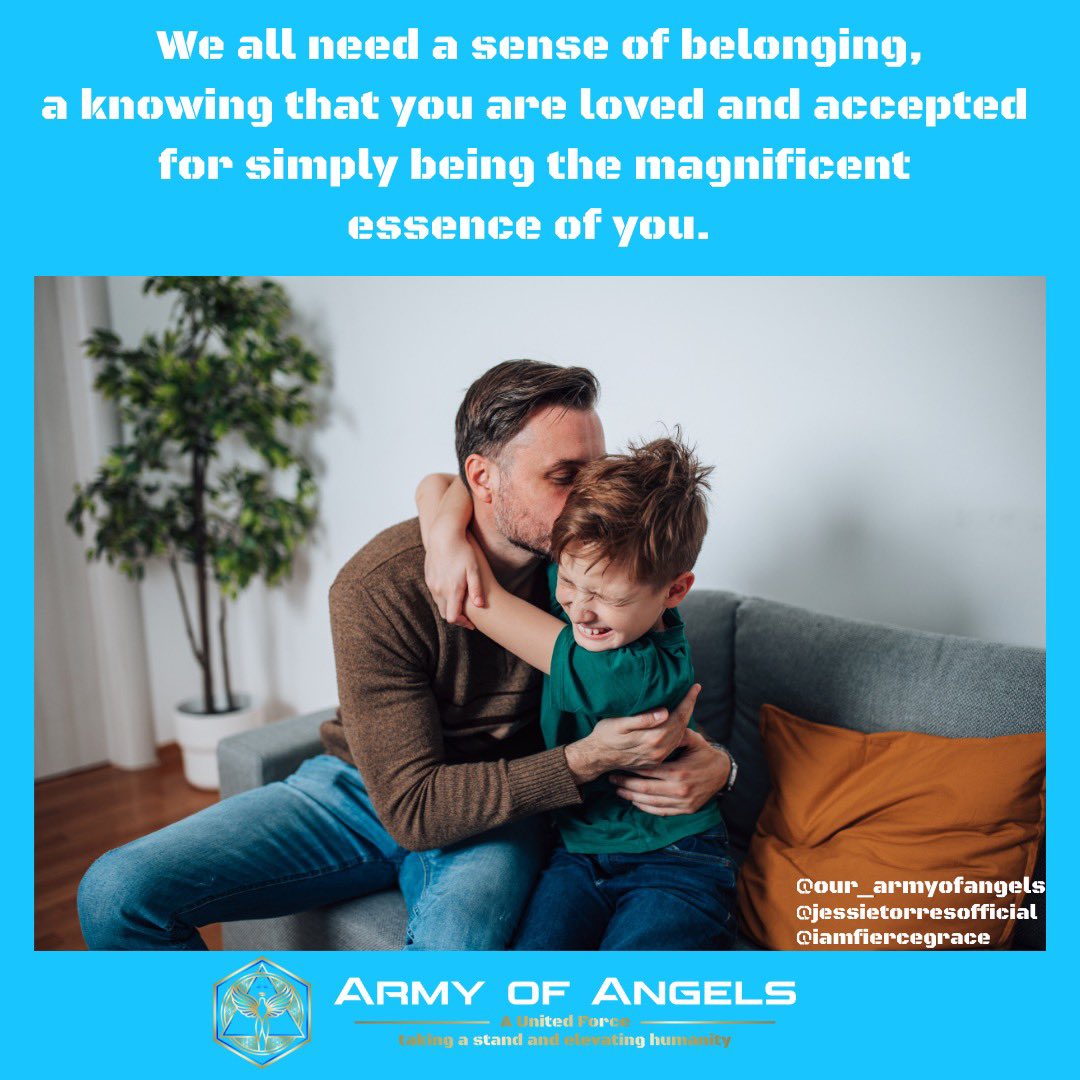 IamFierceGrace's tweet photo. We all need a sense of belonging.... cc @mostrolenk @Actual1Murf @BreneBrown @coachoncall @G8tekeeper @ErwanLeCorre #ArmyofAngels #OurArmyofAngels https://t.co/Lj7UhWz7lt