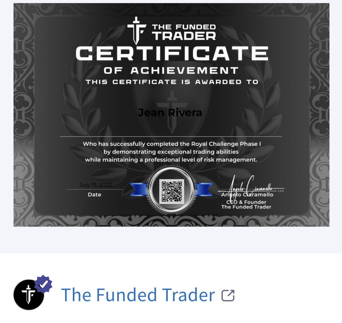thenotoriussss's tweet photo. Phase 1 Doneee we killer✅✅ @thefundedtrader  we waiting for phase2 🔥🔥 https://t.co/ogHW6VwxqH