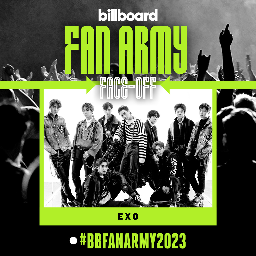 billboard's tweet photo. Will it be Doja Cat's #Kittenz or EXO's EXO-L moving on to the next round of the #BBFanArmy2023 bracket? 💥 

Vote in Round 2 now: https://t.co/uwmq8u8a1H https://t.co/1MYMcOeUgJ