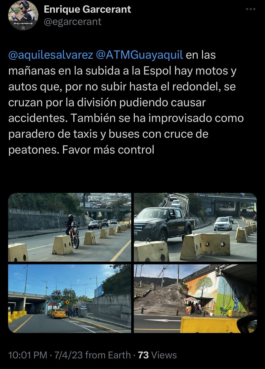egarcerant's tweet photo. @FLACOMENDOZA1 @BaquerizoD @ATM_Transito @alcaldiagye @aquilesalvarez @InfoViaLaCosta @aquilesalvarez @ATMGuayaquil @ATM_Transito @alcaldiagye https://t.co/TFUYoJrHNt