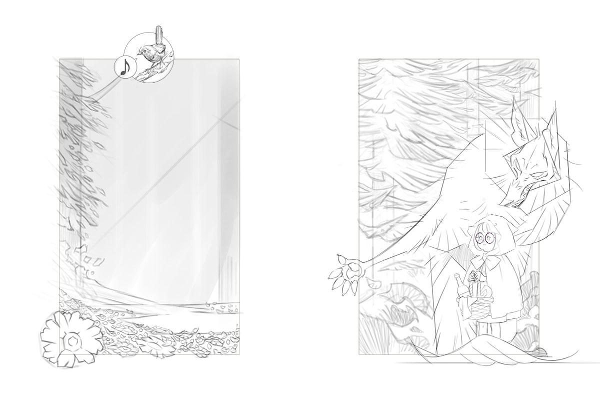 chamakoso_'s tweet photo. New sketch for my Little Red Riding Hood Project... drop by drop we're building a book. https://t.co/QxAyMLeCgn