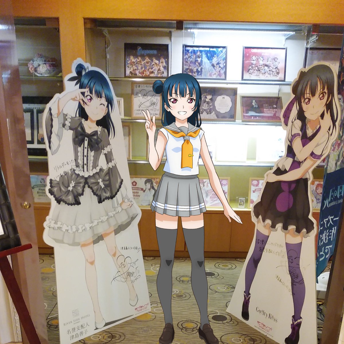 津島善子 「#津島善子生誕祭2023 ヨハネ誕、祝い逃した・・・ 1日遅れだけど、出勤直前に」|沖庵のイラスト