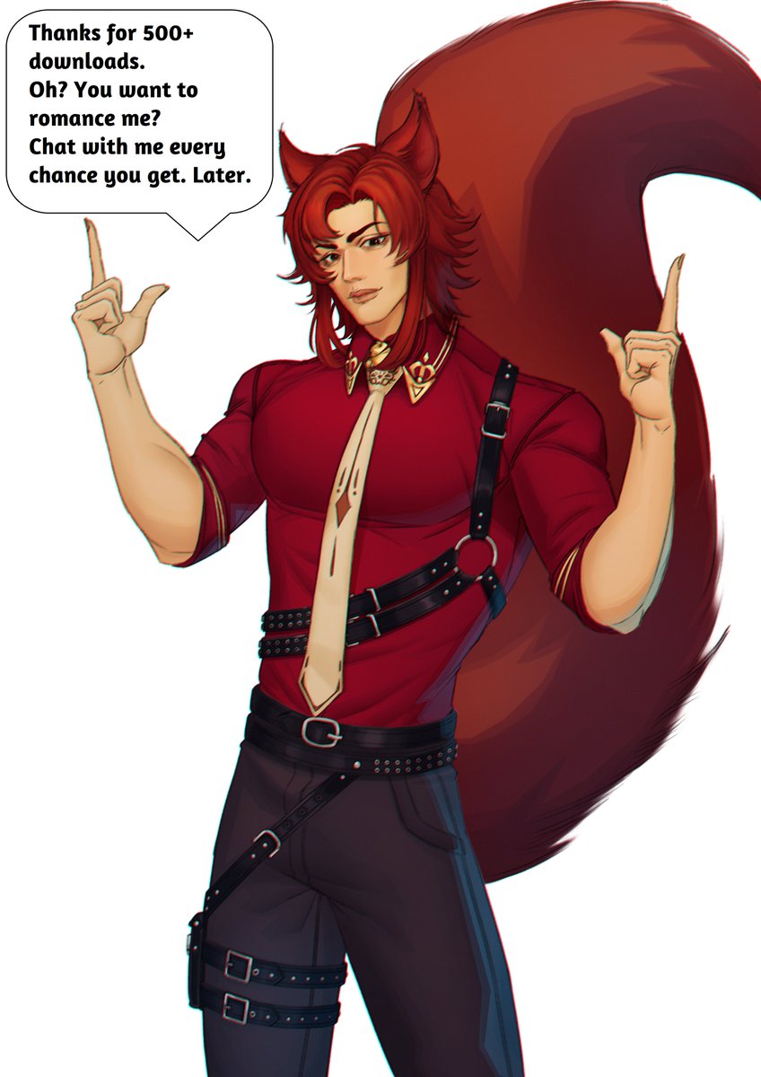 LilaLove___'s tweet photo. Thanks for the 500+ downloads of Nuts!
Fancy romancing a cheeky Red squirrel?
Download here: https://t.co/qhgWnIt0wl
#DatingNuts #otomegame #indieotome https://t.co/4O5TRQFtJs