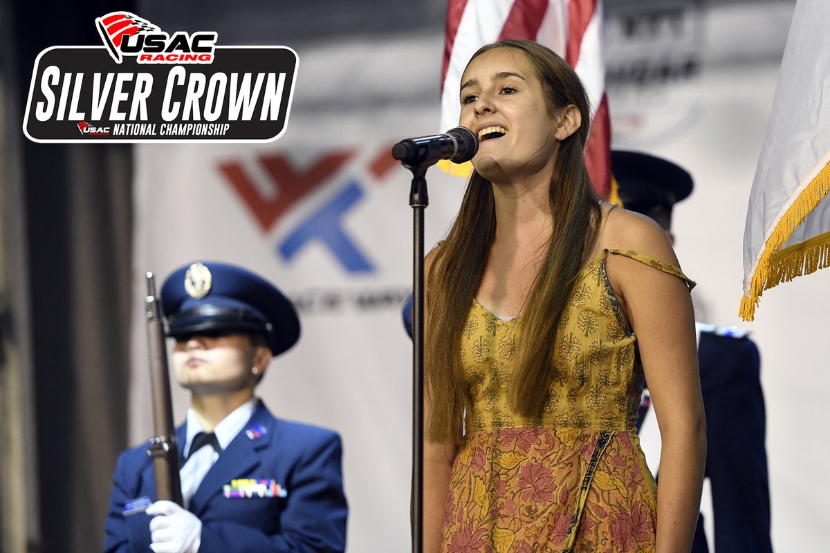 JohnBisciJr's tweet image. #TBT Local actress @NKapetanovich sang the national anthem for the 2022 @WWTRaceway @USACNation Silver Crown Series OUTFRONT 100. The Silver Crown cars will return to #WWTR Aug. 27 for the 2023 OUTFRONT 100 during @IndyCar @BommaritoAuto 500 Weekend. (@MichaelAllio photos) #Alton
