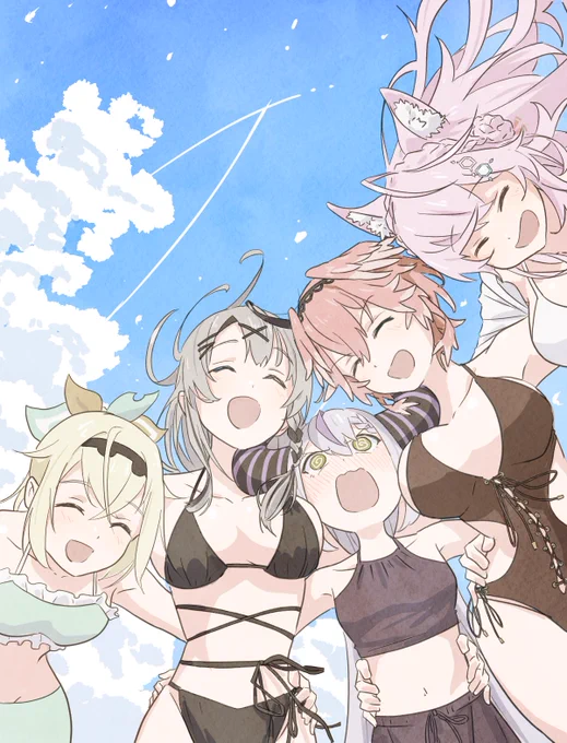 あっっちぃーーーー!!!#さかまた飼育日記  #Luillust  #hololivesummer2023 