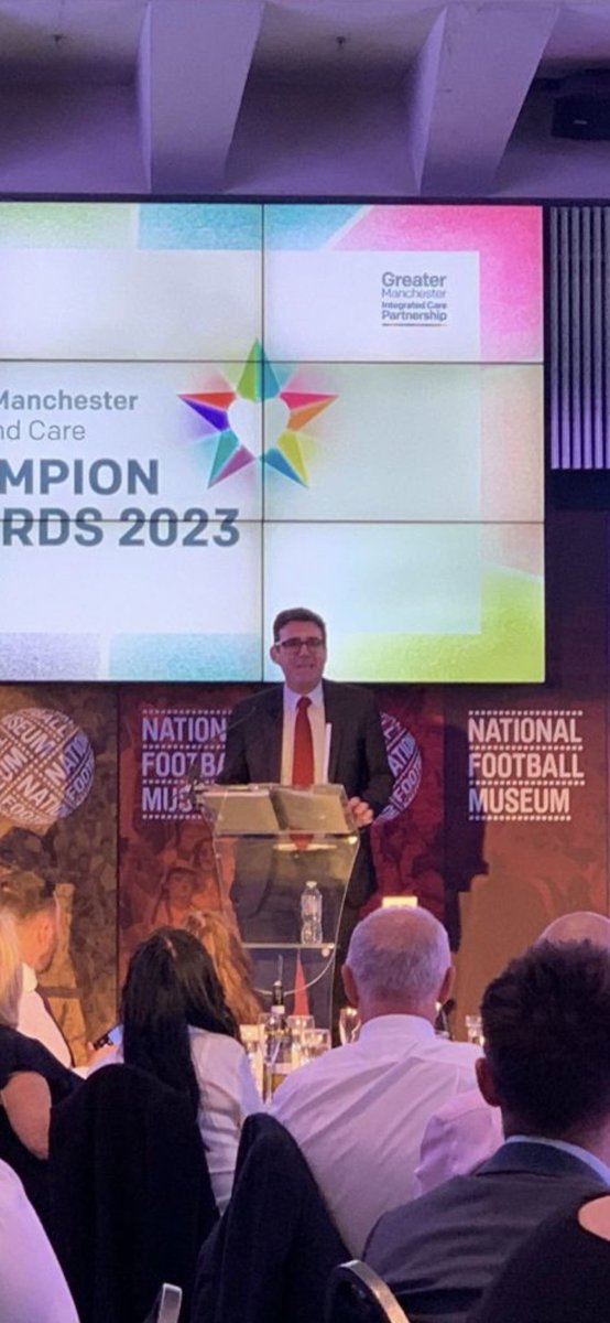 AllerstonPaul's tweet photo. 🌟 Proud to sponsor "Employer of the Year" award at the GM Health and Care Partnership ceremony. Congrats to the deserving winner and inspiring finalists! Let's celebrate organisations that prioritise their employees and shape a brighter future. #EmployerOfTheYear @HD_Health https://t.co/b0aVfcsrre