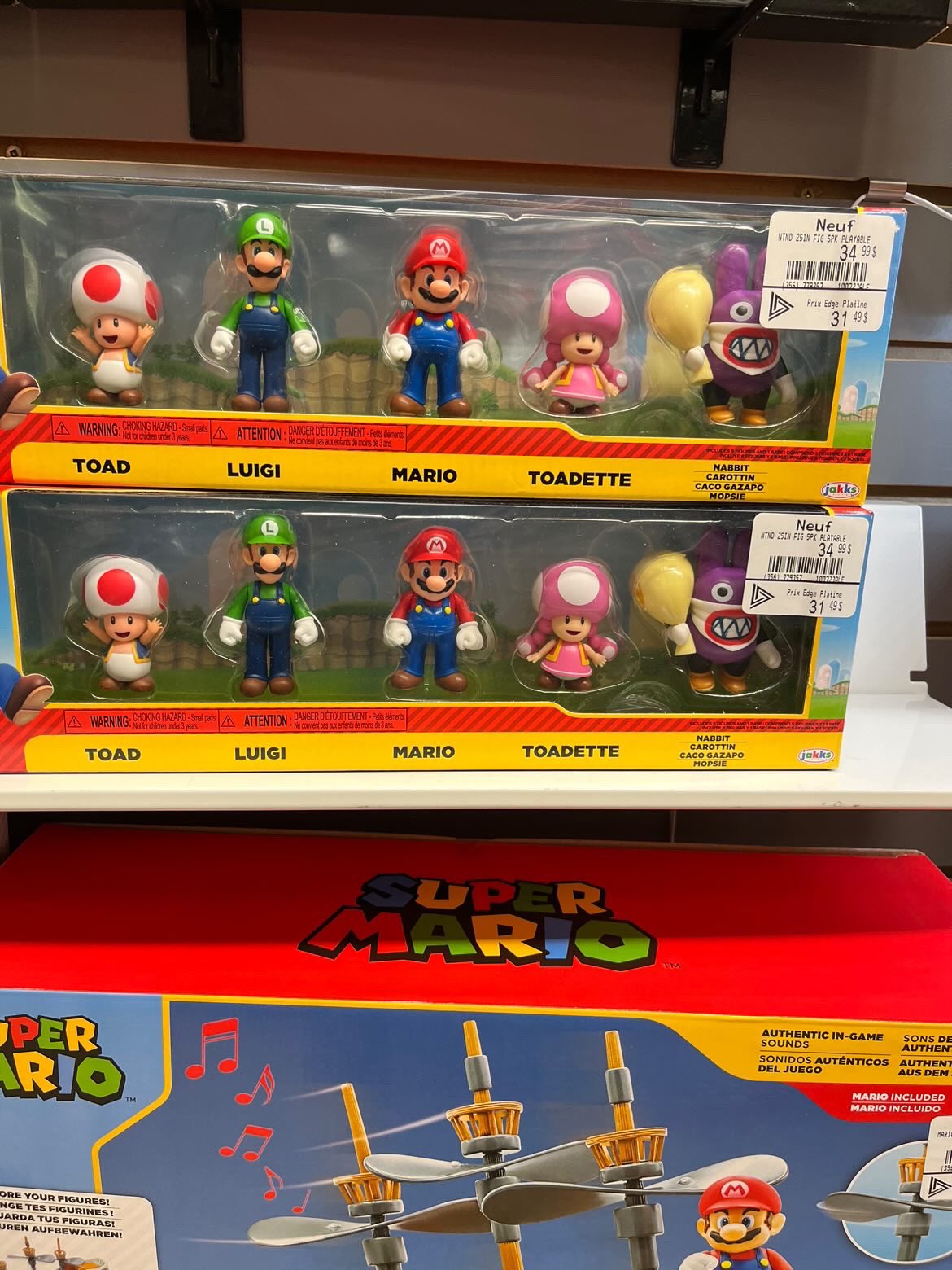 Jakks Pacific Super Mario Playable Characters 2.5-in Figures 5-Pack  GameStop Exclusive