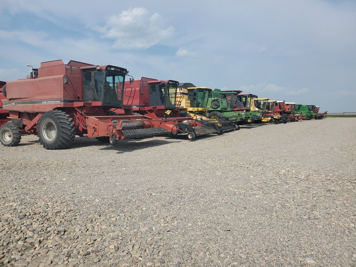 WOW our 1st annual combine and header sale is coming together!!  41 combines, 27 headers and 7 transports!   Don't miss your chance to bid July 20th - 25th online at yacauctions.com.  #AgTwitter <a href="/TractorZoom/">Tractor Zoom</a> <a href="/MachineryPete/">Greg Peterson</a>