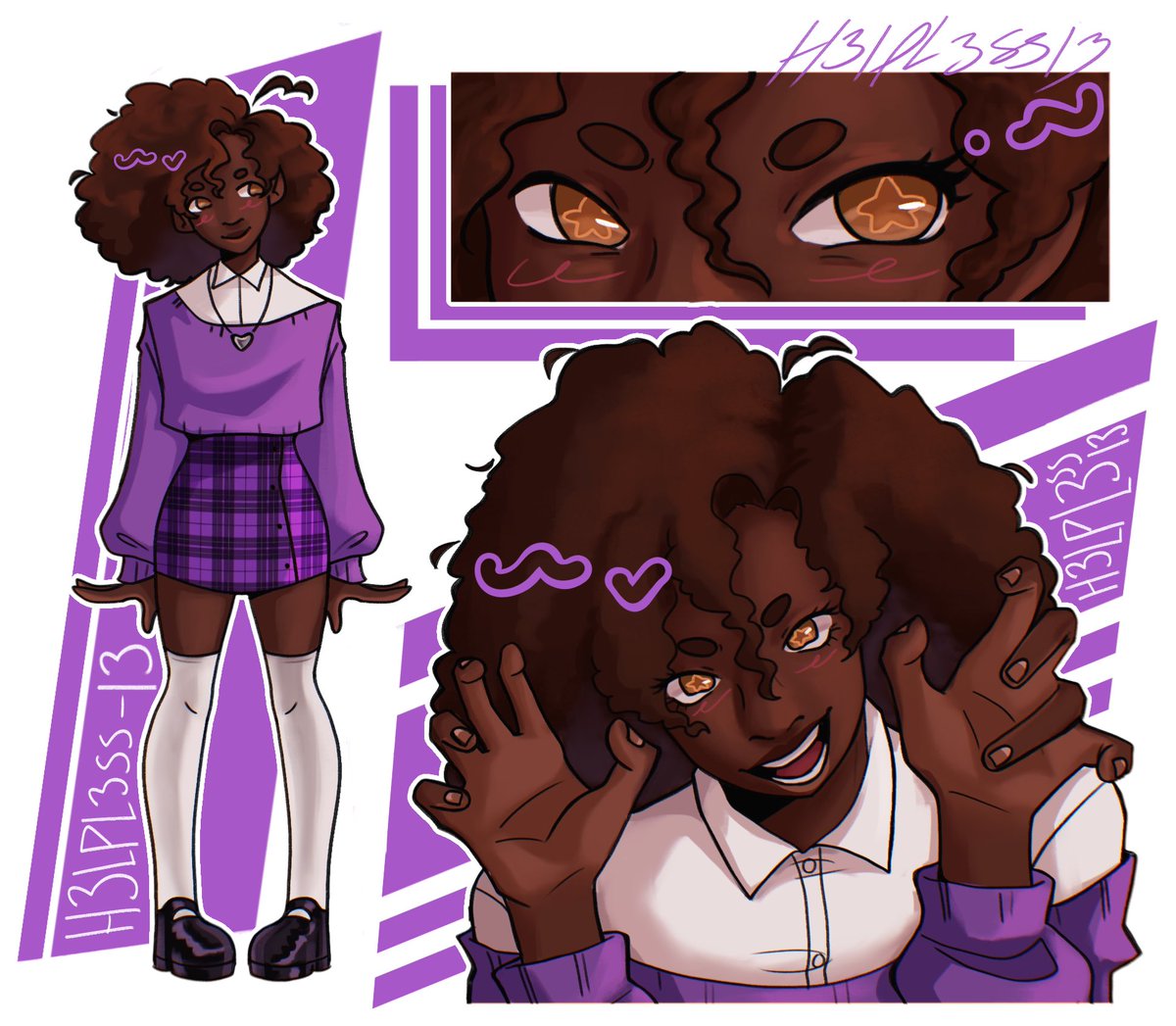 FINALLY DONE ITS MY BBY HAZELL :))) she’s so purple coded to me #hazellevesque #pjo #herosofolympus