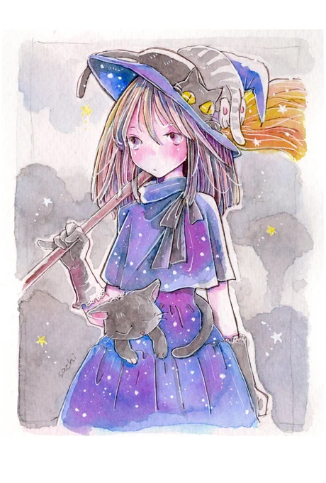 おはようございます。 お返事できず申し訳ありません。。。 もう少しお待ちくださいません。  ちょっとおねえさんな魔女さん  『ね、ちょっと重いのよ。。。。』 『ふぁっしょんにゃん*』
