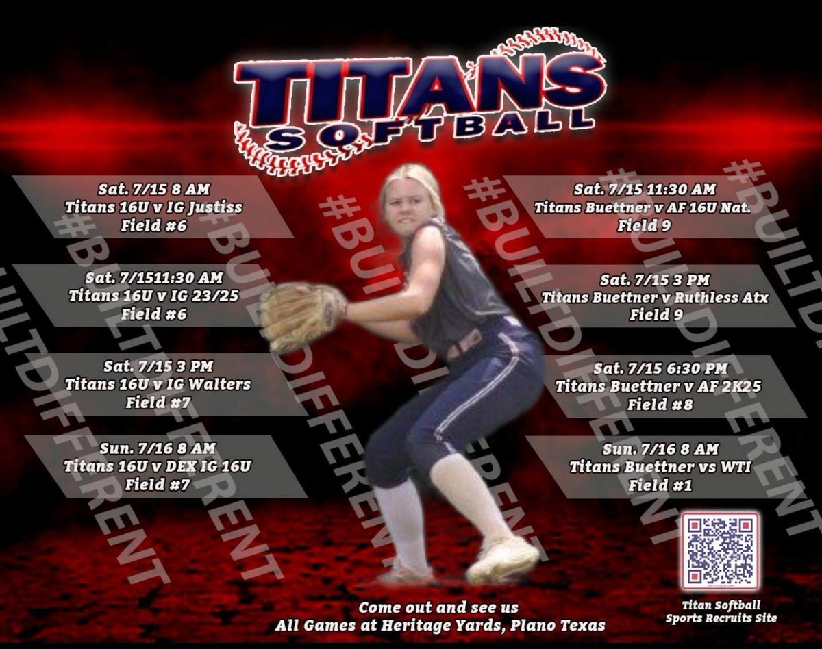 Alyxa_lowry's tweet photo. 💥See you at Heritage Yards in Plano! Starting bright and early Saturday! @dtitanssoftball https://t.co/STF8EvJRXI