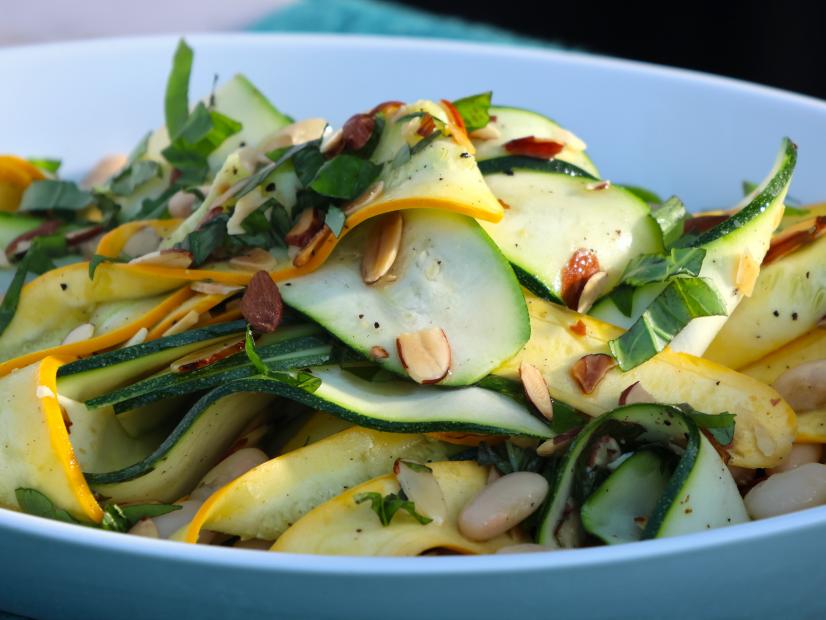 FoodNetwork's tweet photo. Put all that garden-fresh zucchini to good use in @chefsymon's Shaved Zucchini Salad: https://t.co/x0szlQTNWr! 💯 It's a perfect side dish for any grilled main. Get more summery recipes on #SymonDinners, NEXT @ 12|11c. https://t.co/iVMg8lpgbk